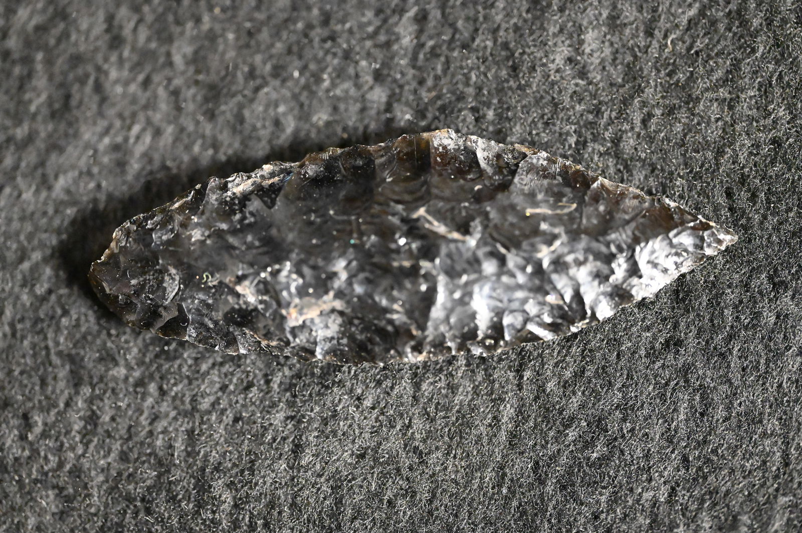 Cascade 2 1/4" Found in Harney Co. Oregon and made out of Obsidian comes with a Ryan Keele COA Ex: (1 of 8)