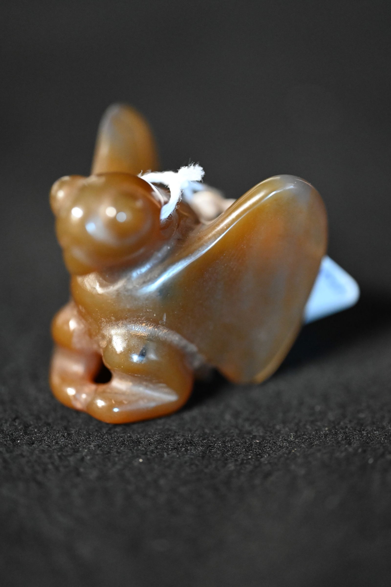 1 1/2" Hongshan Neolithic Agate Bird Pendant Found in The Liaoning Province Northeast China Approx. (1 of 7)