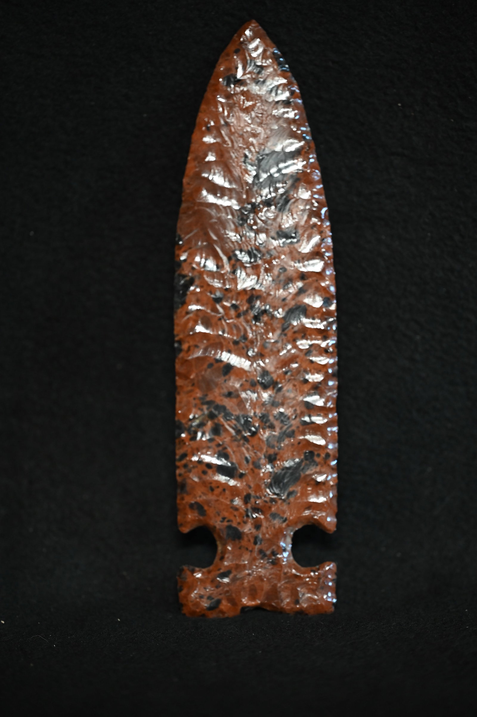 7 3/4' Mahogany Obsidian Arrowhead Modern Made. (1 of 5)