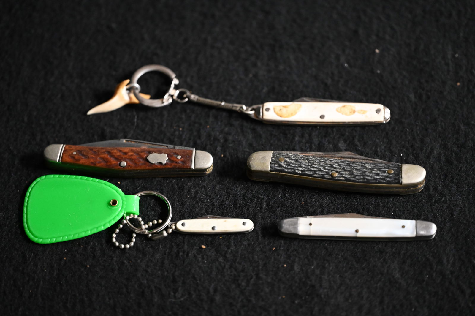 5 Vintage Pocket Knives and Keychain Knives.  Includes Sabre, Imperial, Kingston, and more. (1 of 5)