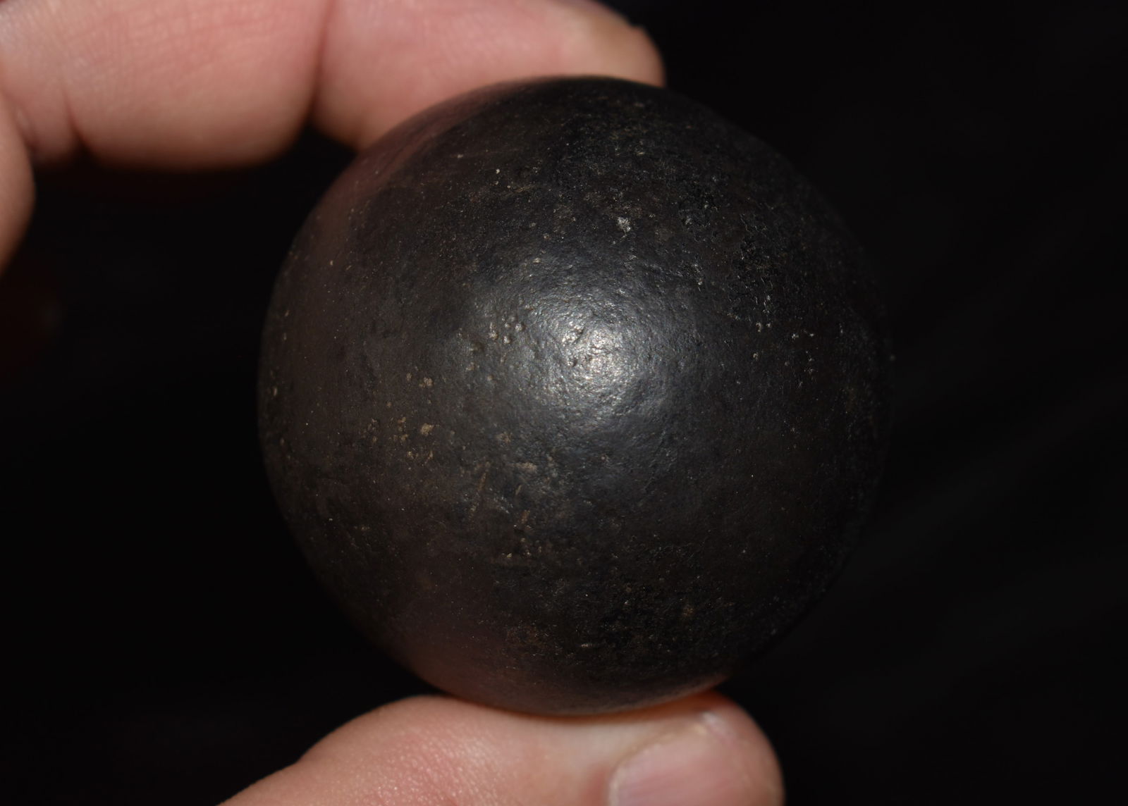 2 5/8" Outstanding Granite Game Ball found in Madison Co., Illinois (1 of 4)