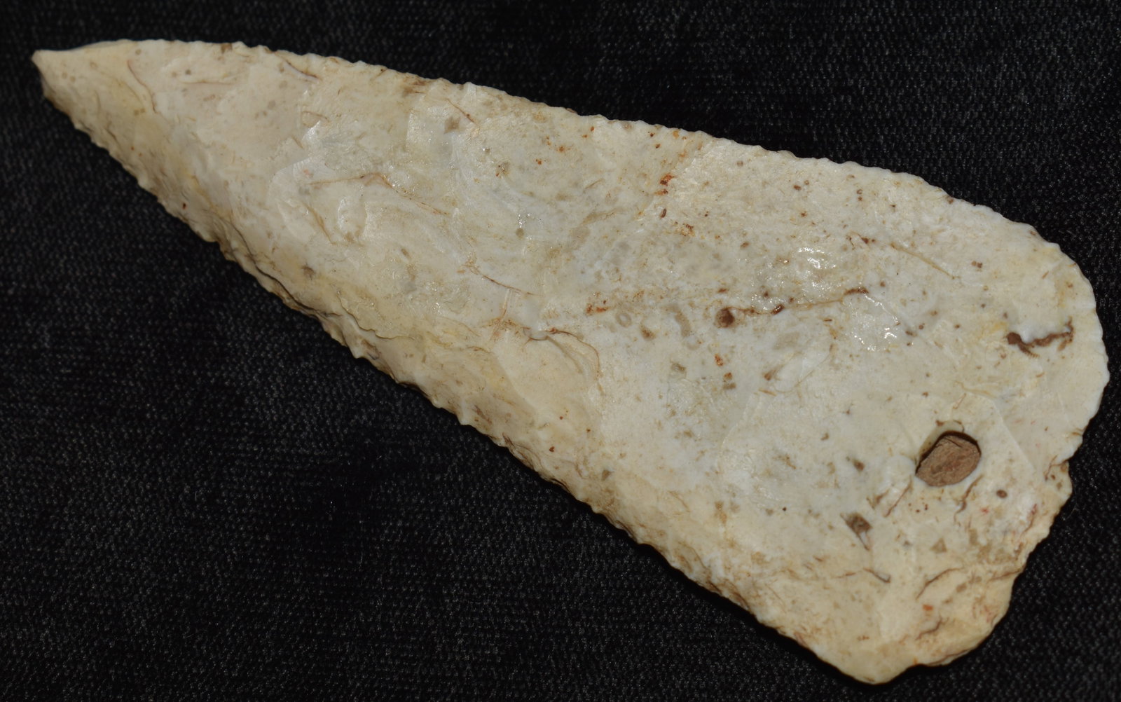 4" Finely Made Stanfield Blade found in Pettis County, Missouri: 4" Finely Made Stanfield Blade found in Pettis County, Missouri. Ex George Wolf Collection.