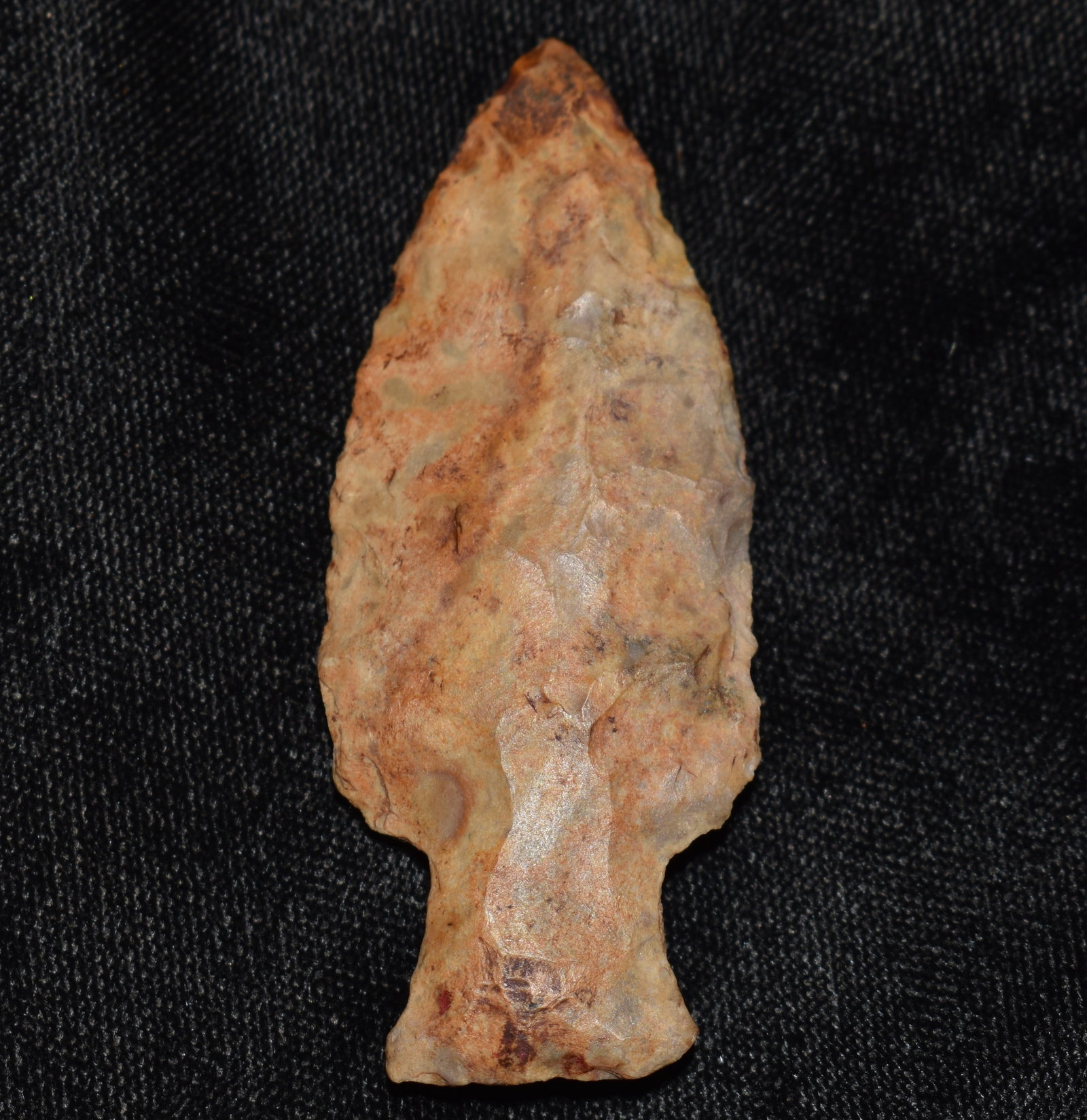 2 1/2" Bottleneck found in Pettis County, Missouri: 2 1/2" Bottleneck found in Pettis County, Missouri. Ex George Wolf Collection.