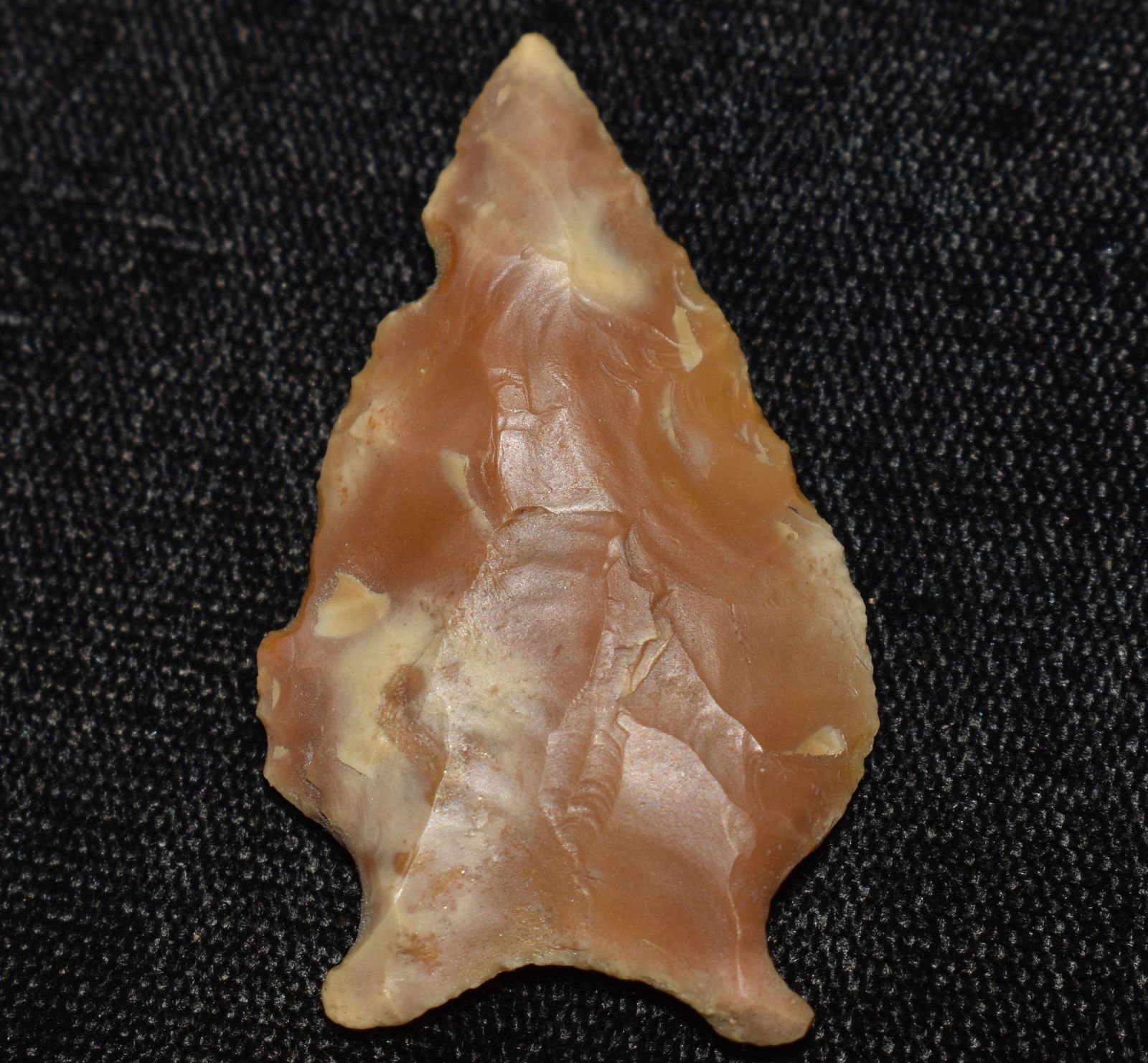 1 11/16" River Patina'd San Patrice Arrowhead found in Benton County, Missouri (1 of 7)
