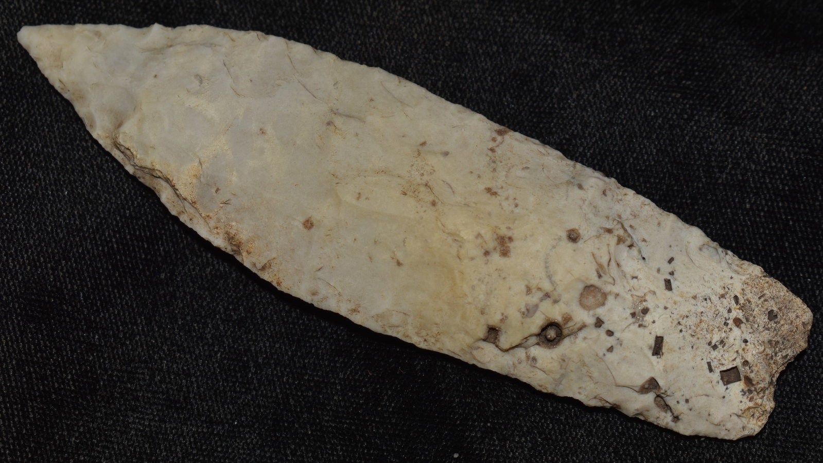 4 3/8" Sedalia found in Pettis County, Missouri: 4 3/8" Sedalia found in Pettis County, Missouri. Ex George Wolf Collection.