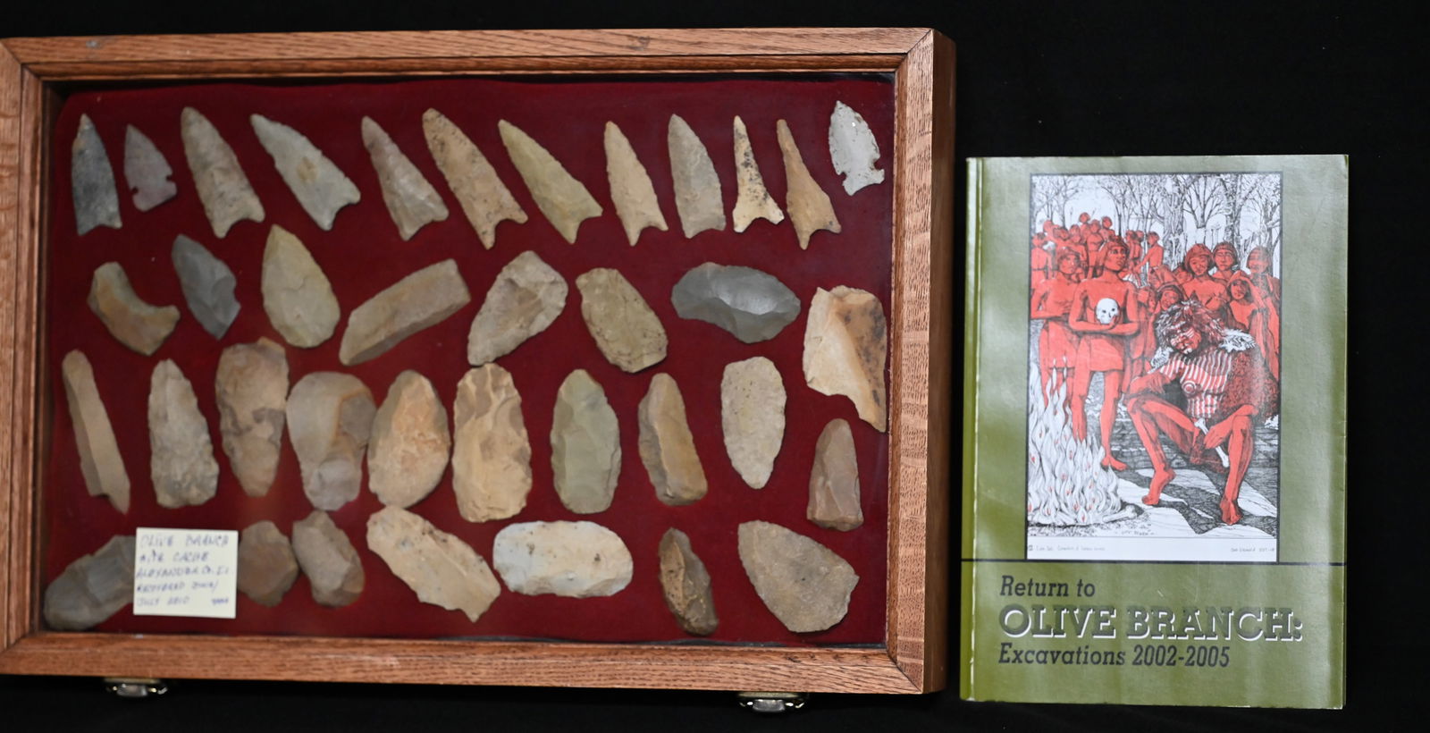 Olive Branch Site Cache of 37 Artifacts. Found in Alexander Co. Illinois. Includes 10 Daltons and 2 (1 of 8)