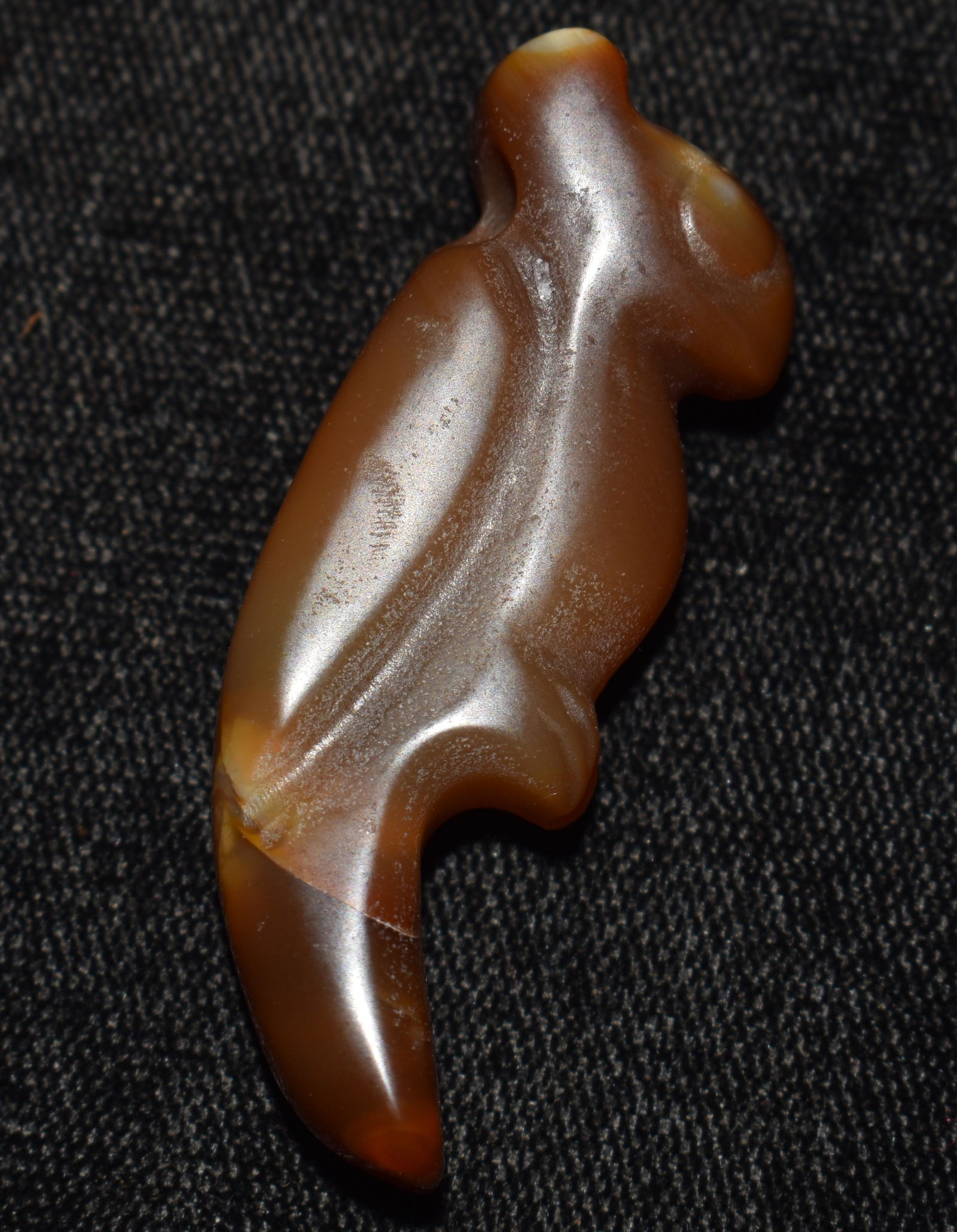1 7/8" Neolithic Red Agate Bird Pendant found in North East China (1 of 8)