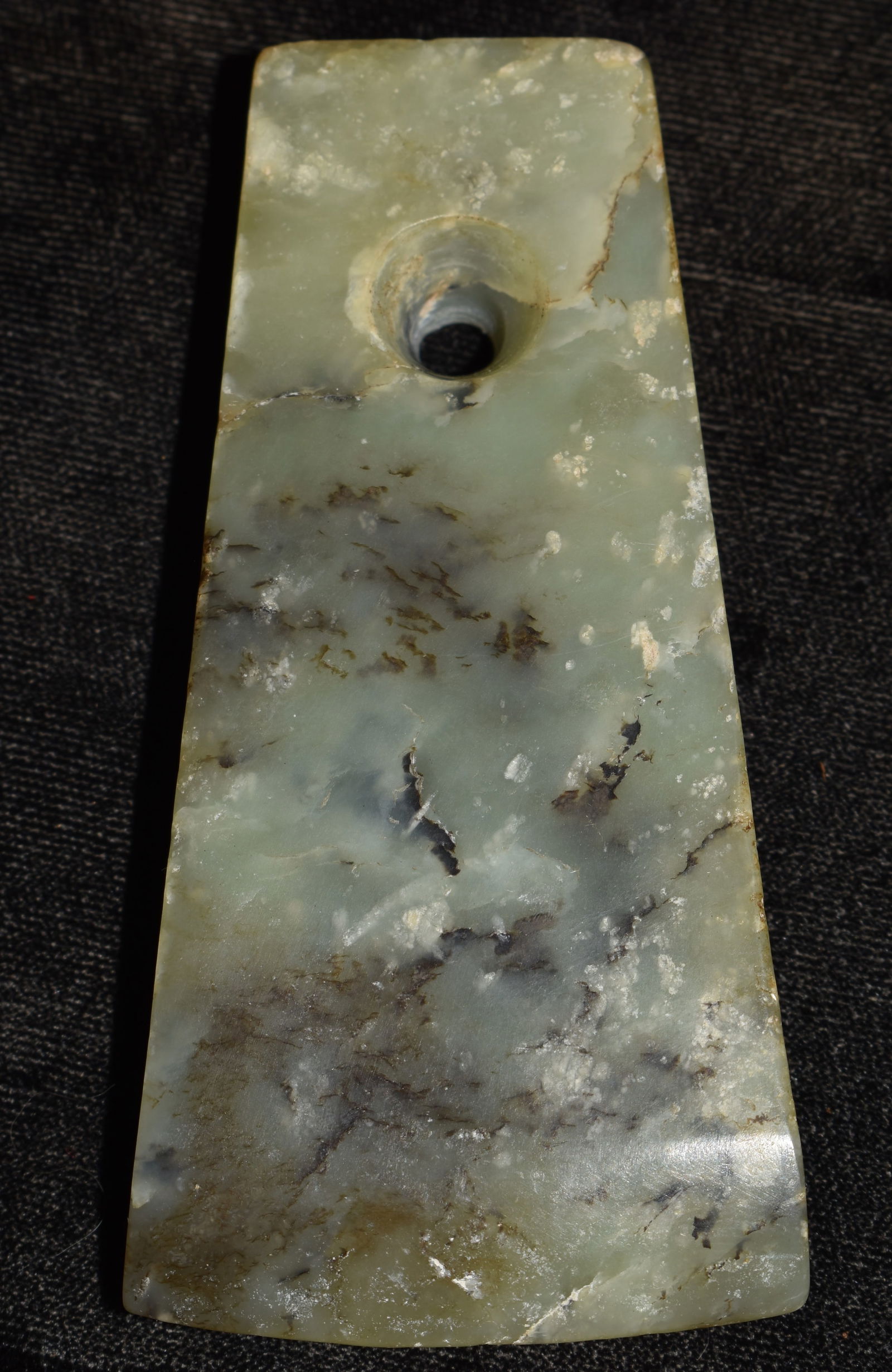 3 5/8" Neolithic Jade Axe found in the Liaoning Province in Northeast China (1 of 9)