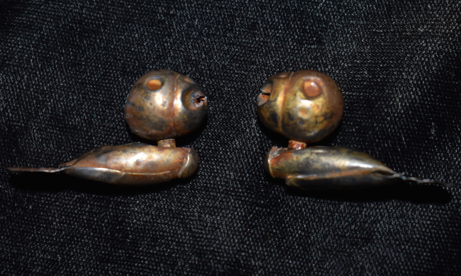 2 Gold Pre-Columbian Bird Beads (1 of 7)