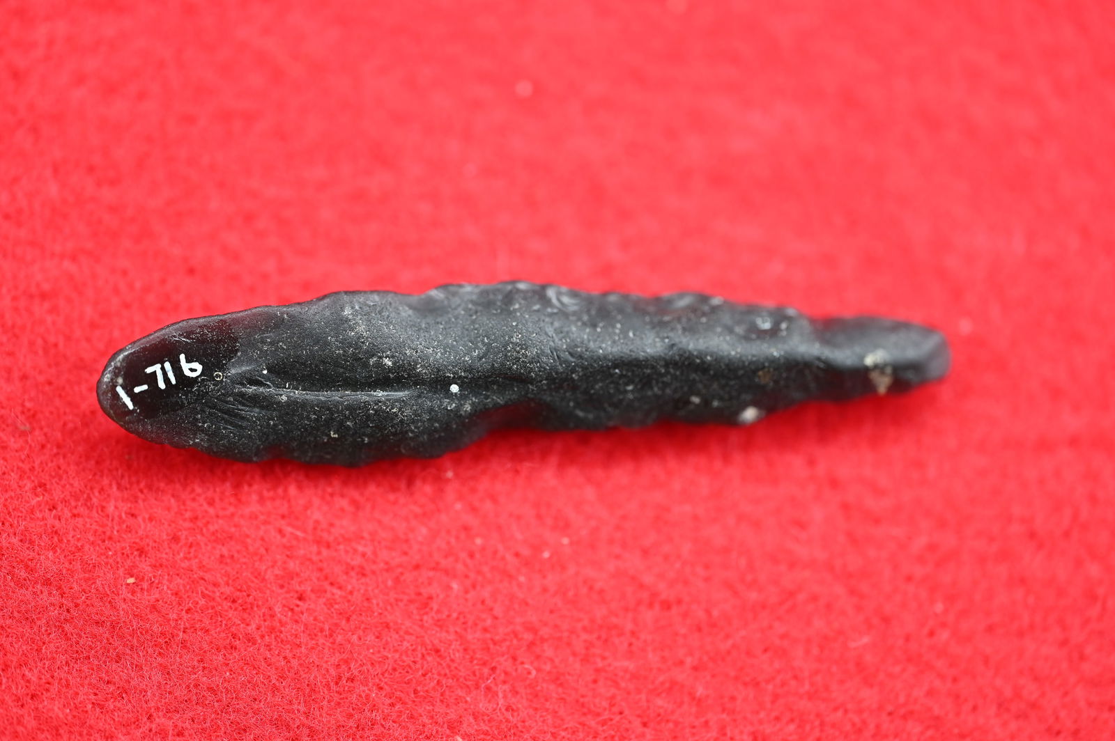 2 3/4" Obsidian Drill Found in Lake County, California by Venn Keeling on or near Bartlett Mountain (1 of 8)