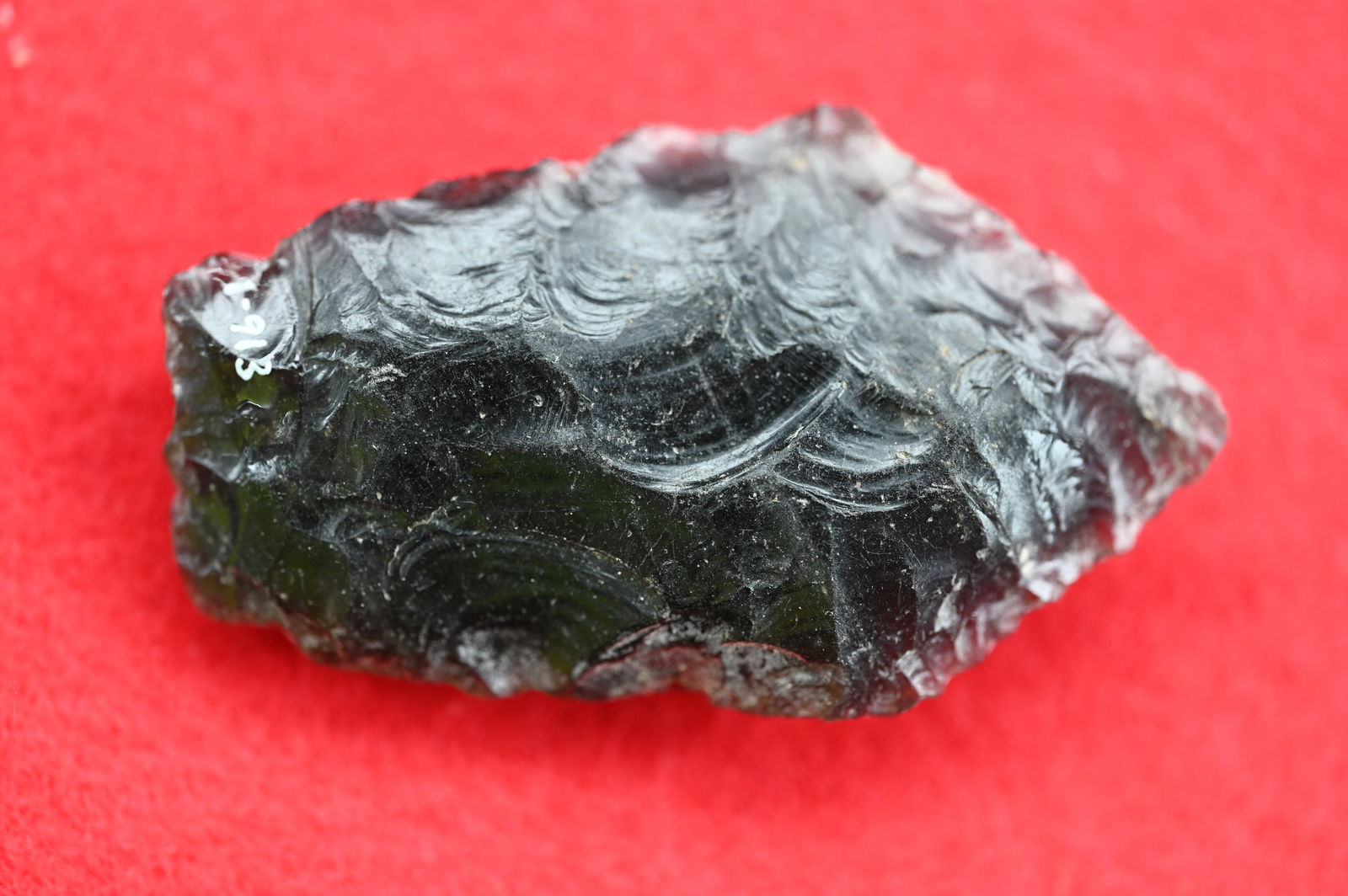 2 11/16" Obsidian Spedis Found in Lake County, California by Venn Keeling on or near Bartlett: 2 11/16" Obsidian Spedis Found in Lake County, California by Venn Keeling on or near Bartlett Mountain And Catalogued by Berkley University.