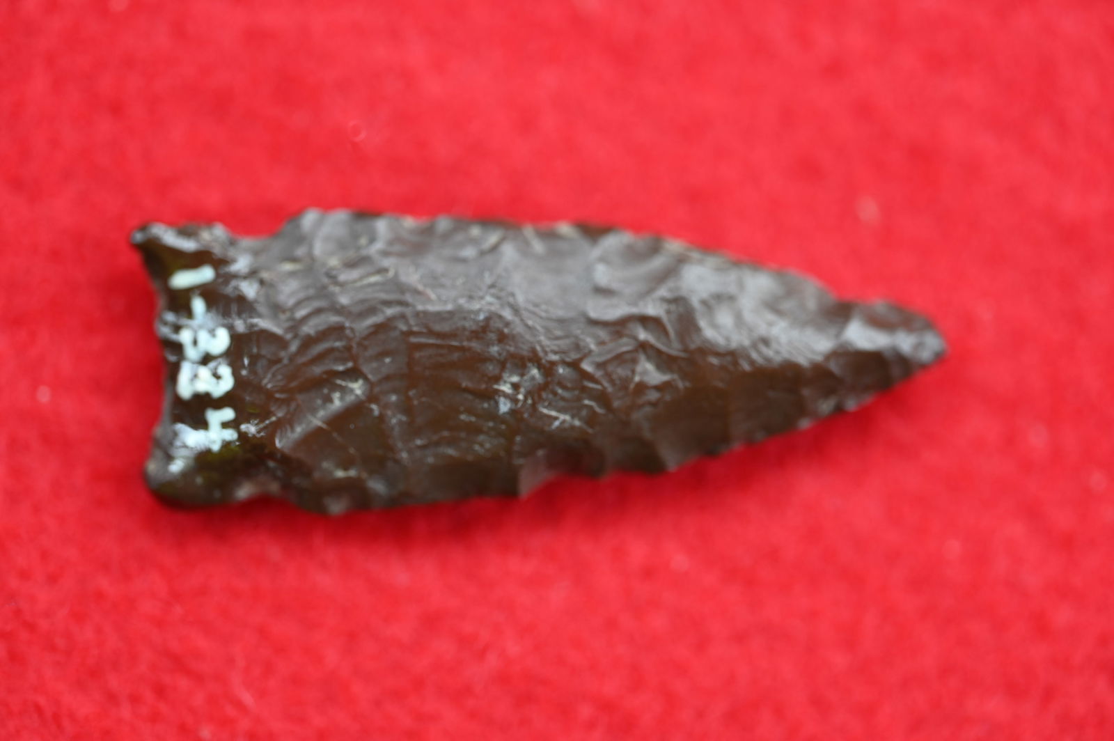 1 11/16" Jasper Northern Found in Lake County, California by Venn Keeling on or near Bartlett: 1 11/16" Jasper Northern Found in Lake County, California by Venn Keeling on or near Bartlett Mountain And Catalogued by Berkley University.