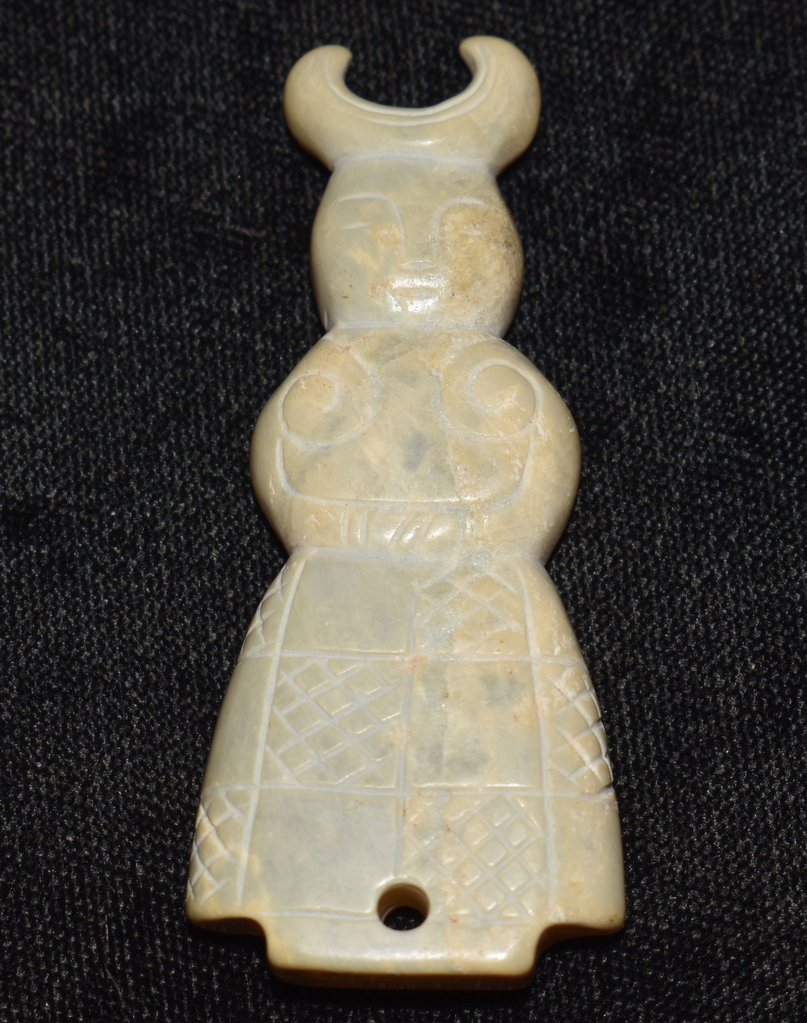 2 3/8" Jade Pendant Found in Liaoning Province Northeast China Neolithic Hongshan Culture (1 of 7)