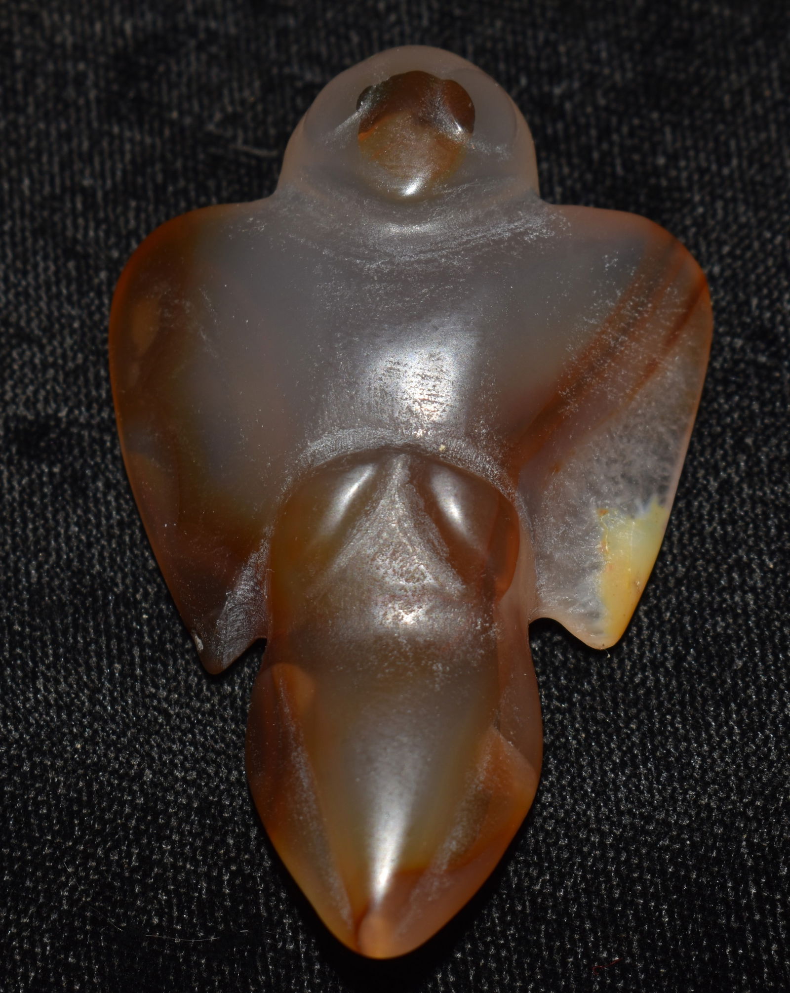 2 1/4" Agate Bird Pendant Found in Liaoning Province Northeast China Neolithic Hongshan Culture (1 of 9)