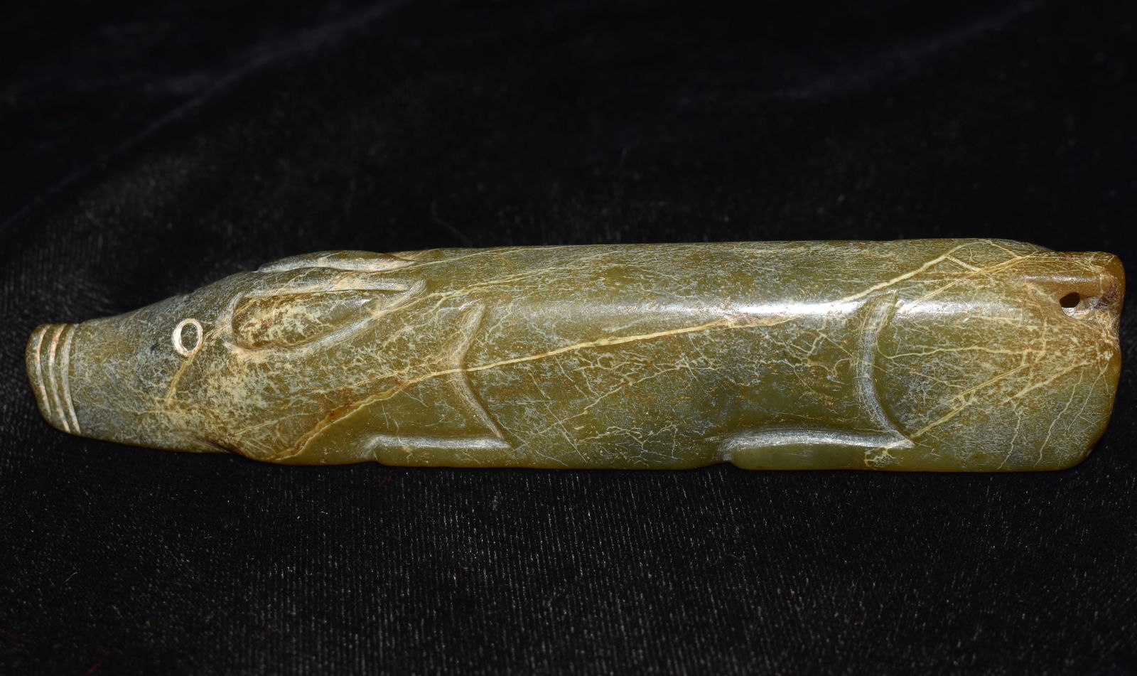 4 3/4" Jade Pig Pendant Han Dynasty 500 BC (1 of 9)