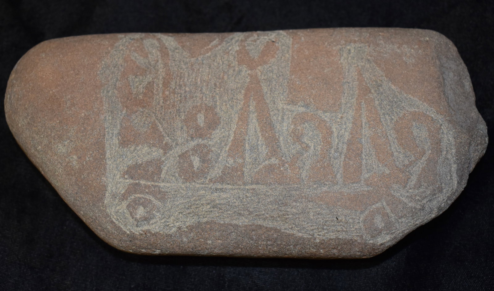 7 3/4" Buddhist Mani Stone Found in Napal: 7 3/4" Buddhist Mani Stone Found in Napal. Mani Stone Found in Napal. Mani Stones were/are used in Buddhism as a form of prayer. Stone measures 7 3/4" Long and a little over 3 1/2" tall.