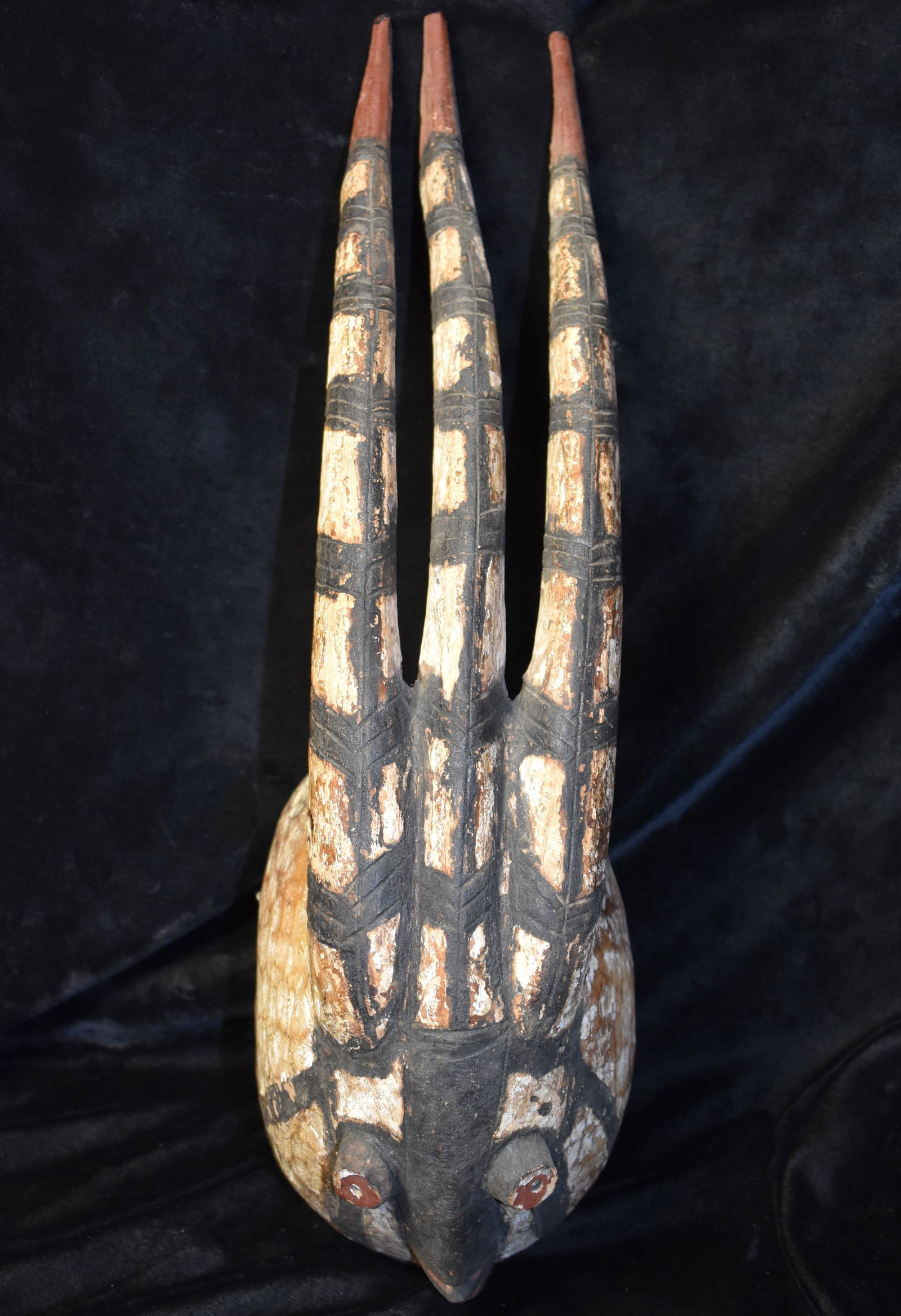 3 Horned Tribal Mossi African Mask from Burkina Faso, Africa - Late 19th to Early 20th Century (1 of 8)