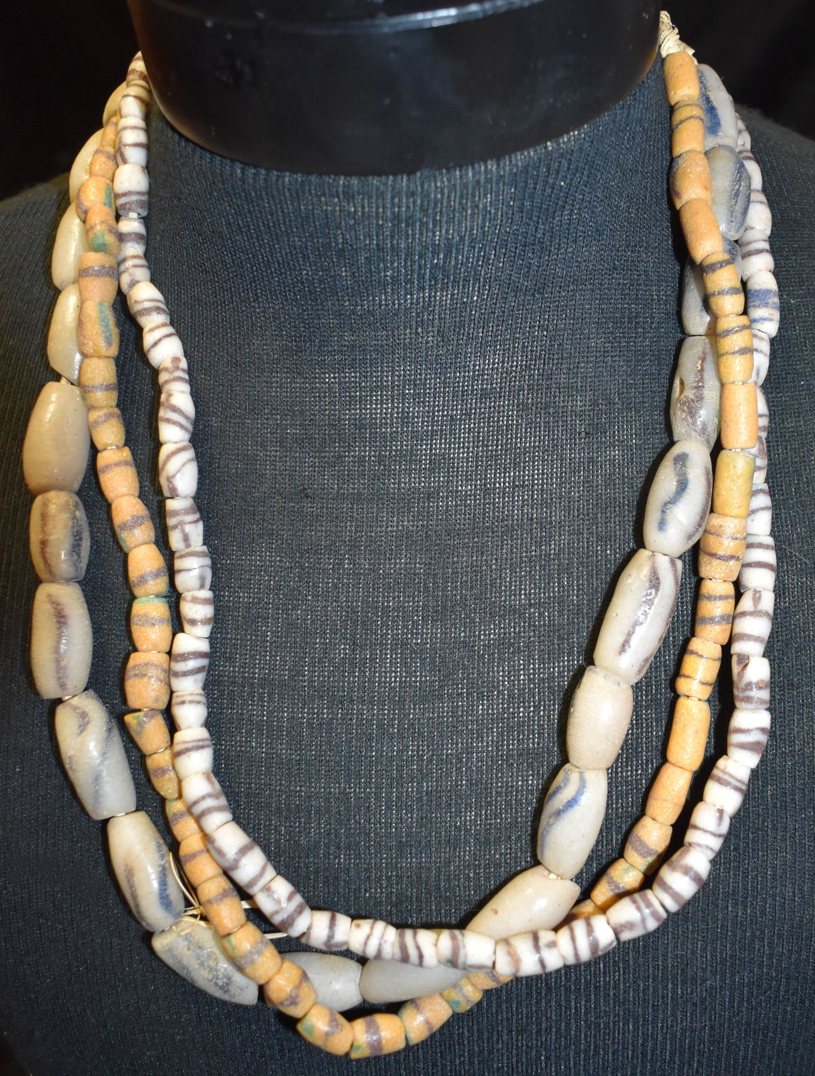 3 24" Strands of African Sand Cast Tribal Beads (1 of 4)