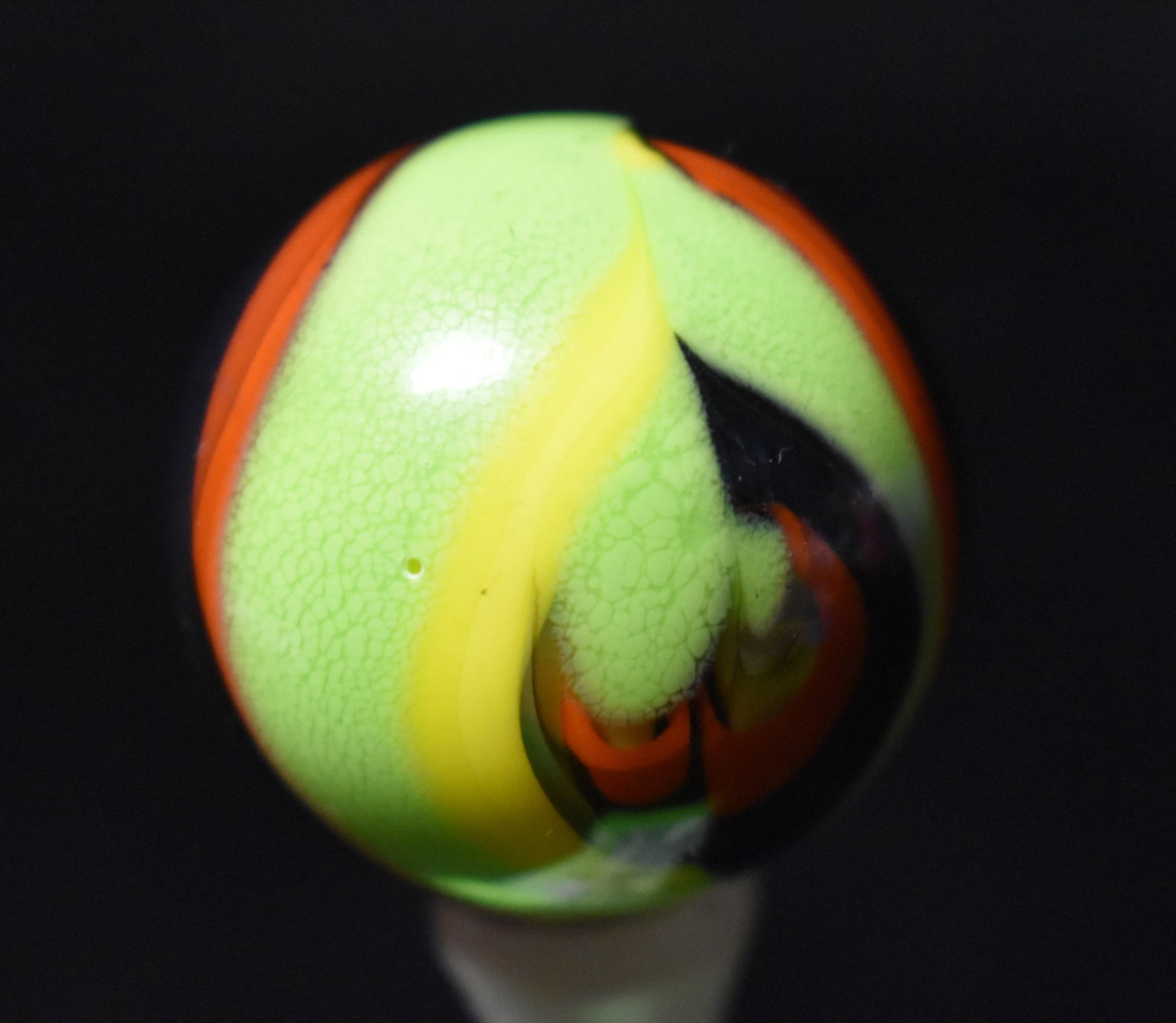 Contemporary Hand Made 5 Color Marble by John Hamon Miller 1". Mint (10.0) (1 of 6)