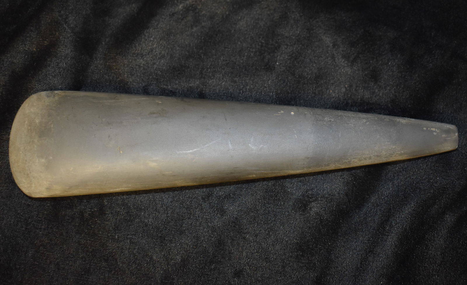 9 3/8" Black Slate Celt - Modern Made and Cracked (1 of 9)