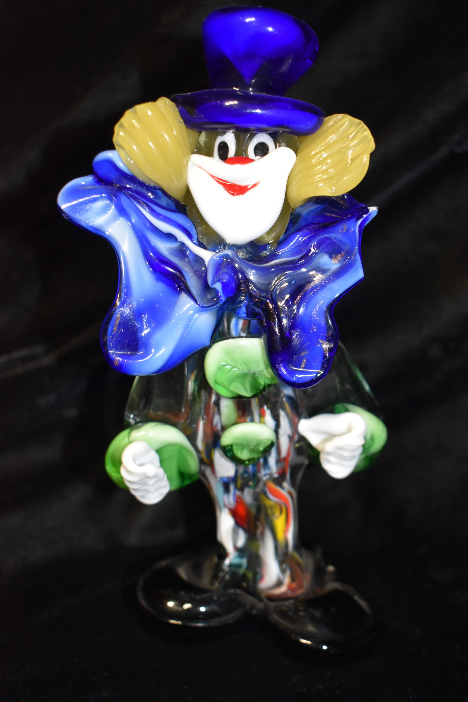 7" Venetian Murano Blown Glass Clown (1 of 7)