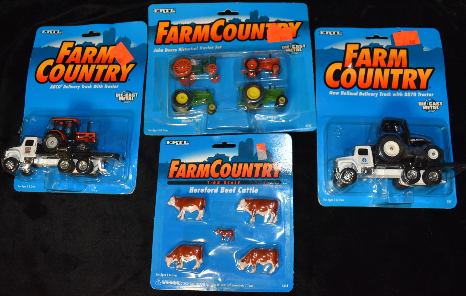 Vintage Farm Country Diecast Tractors, Trucks and Cows 1995-`1997 (1 of 3)