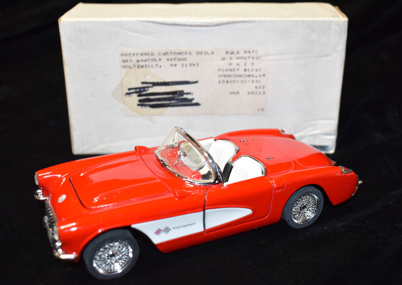 Die Cast 1957 Chevrolet Corvette Convertible Red 1:24 Scale SS7708 NIB (1 of 8)