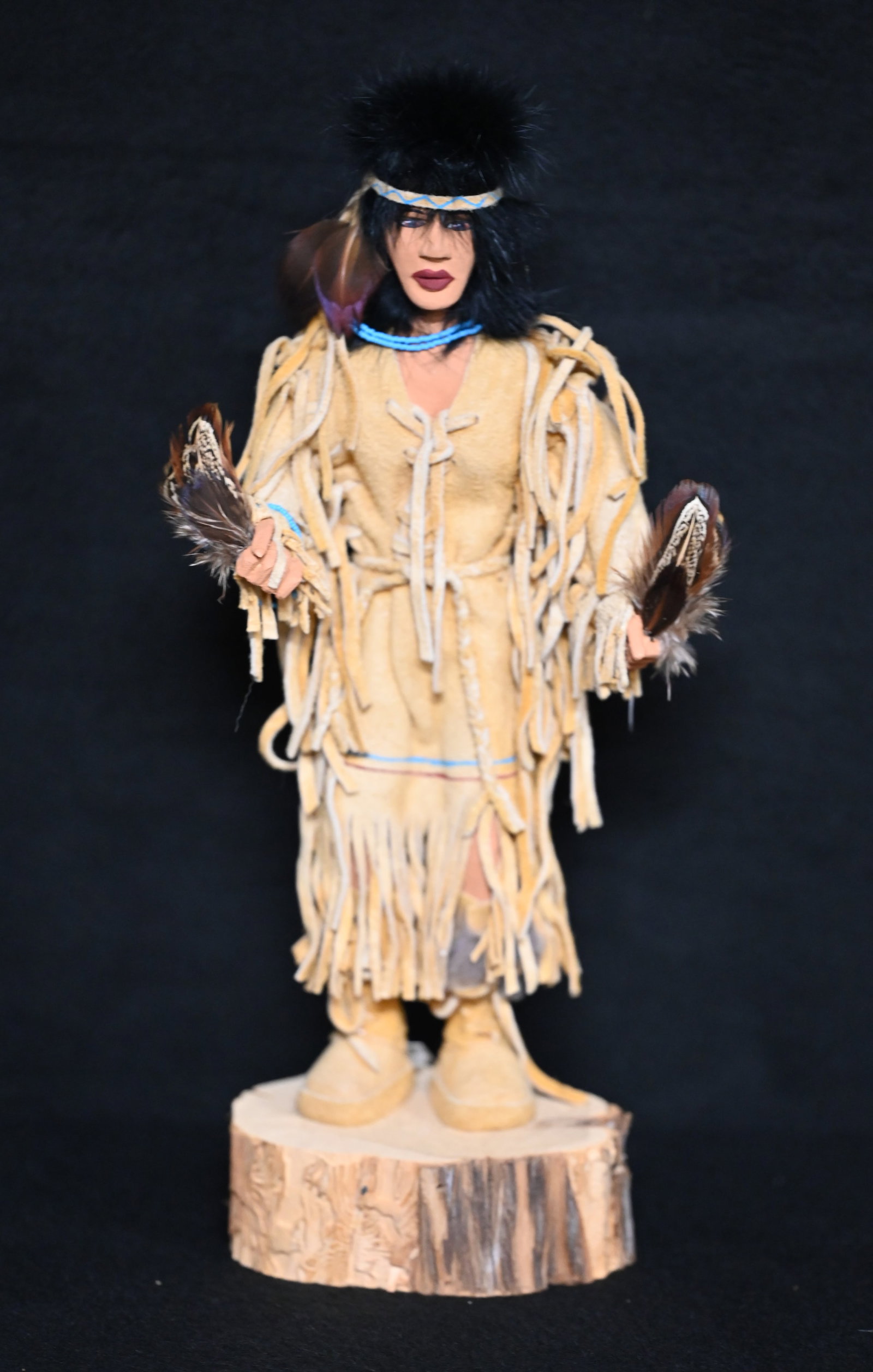 Cheyenne Kachina Doll by Tony. Very elaborately decorated and made. This and the next lot are 2 of: Cheyenne Kachina Doll by Tony. Very elaborately decorated and made. This and the next lot are 2 of the best made Kachina Dolls we have sold and the $1000 + Price tag from the store represents the amou