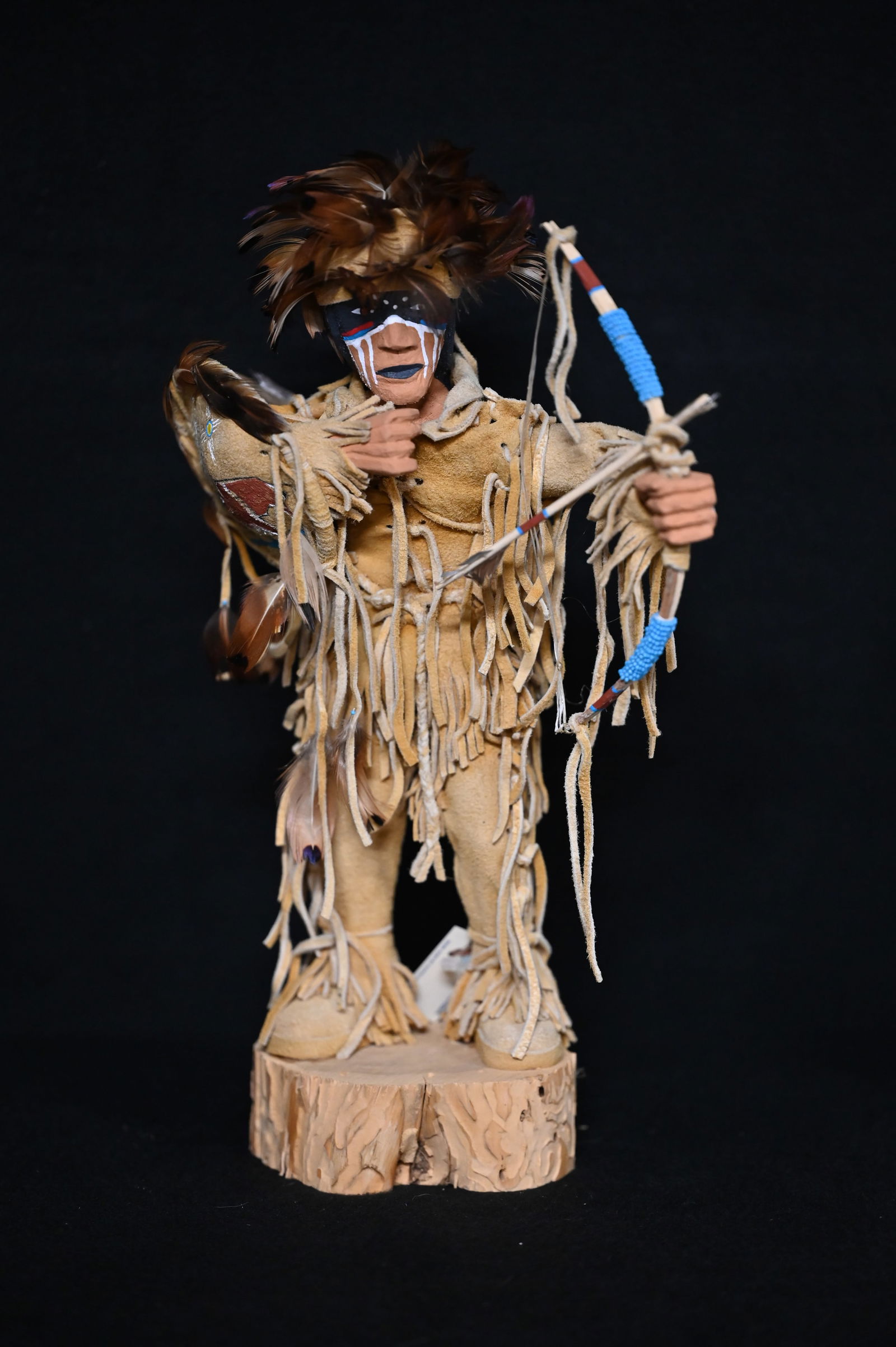 Shadow Warrior Kachina Doll by Tony.  Very elaborately decorated and made.  This and the previous (1 of 6)