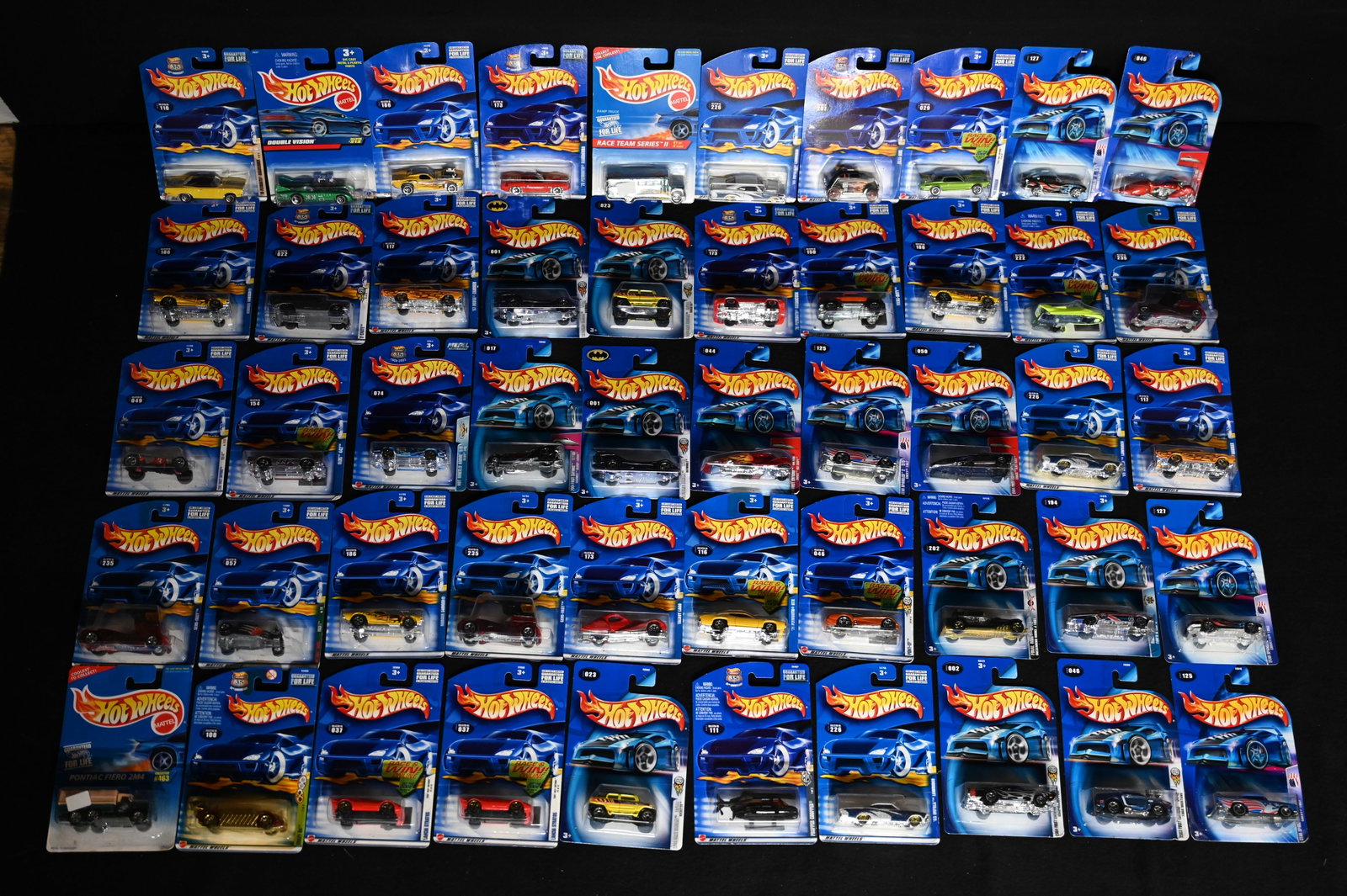 Mattel Hot Wheels Assortment of 50 cars 1993-2021 All cars are brand new and in the original card.: Mattel Hot Wheels Assortment of 50 cars 1993-2021 All cars are brand new and in the original card. The dates will range so please look at the pictures for condition and age of each car.