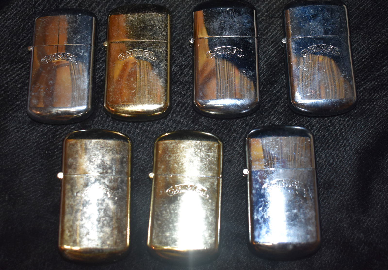 7 Vintage Camel Cigarette Spark Lighters - Never used (1 of 4)