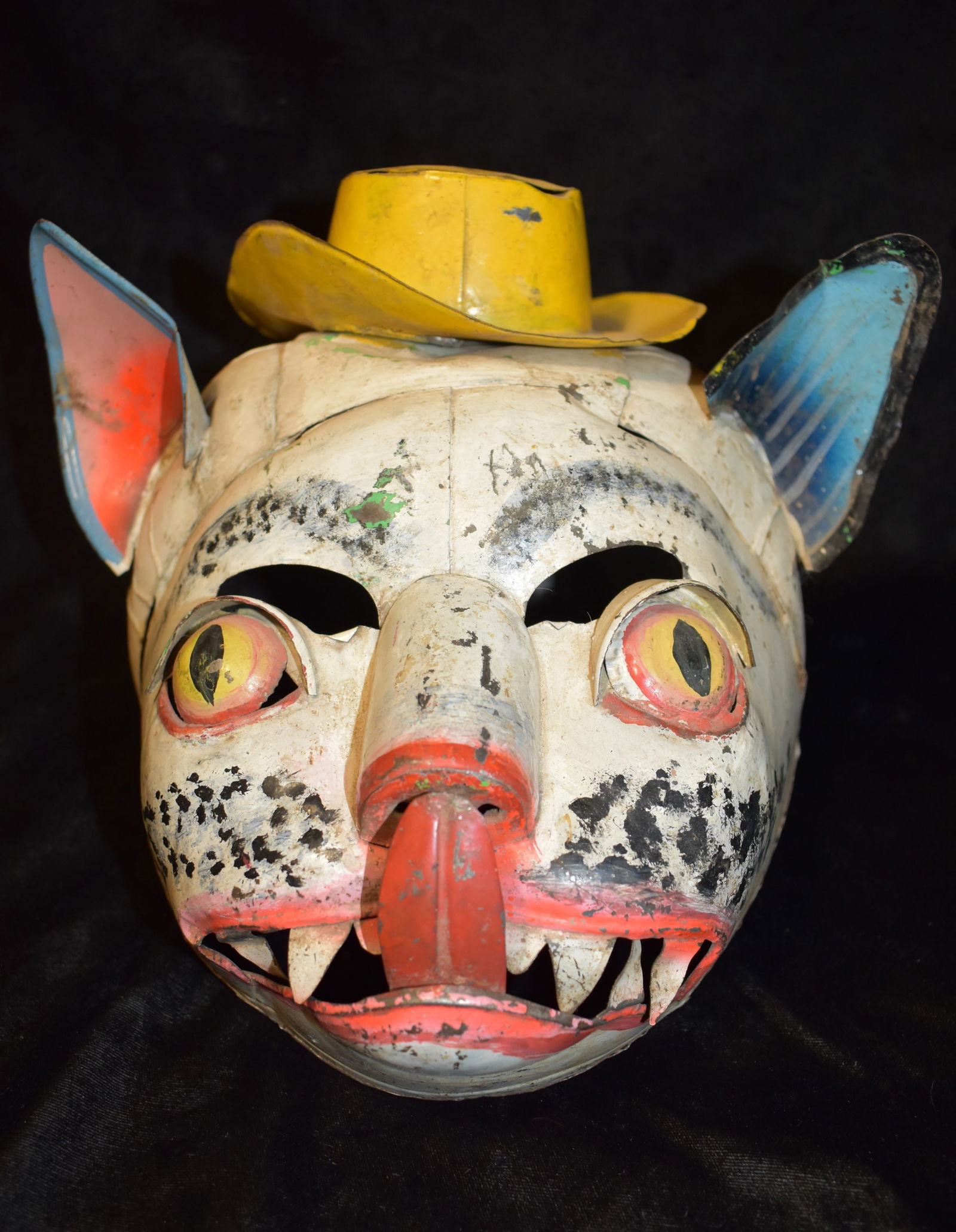 Decorative Vintage Hand Made Metal Cat Mask - Bolivia (1 of 7)