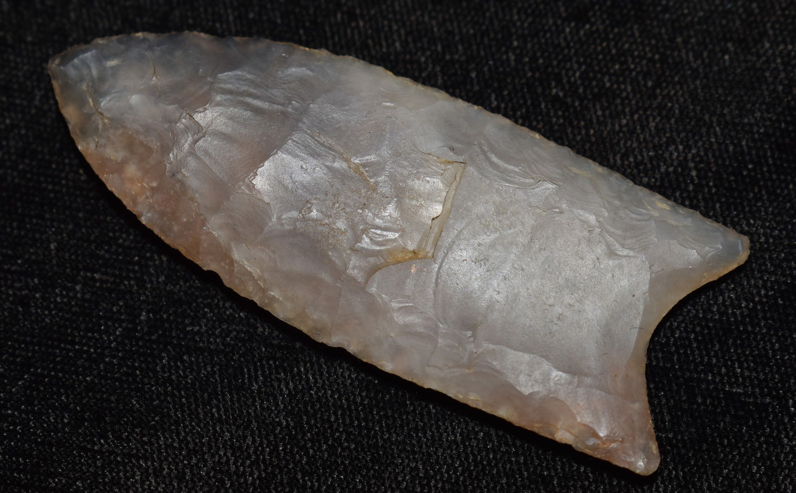 2 5/8" Nicely Made Agate or Chalcedony Clovis - Modern Made (1 of 8)