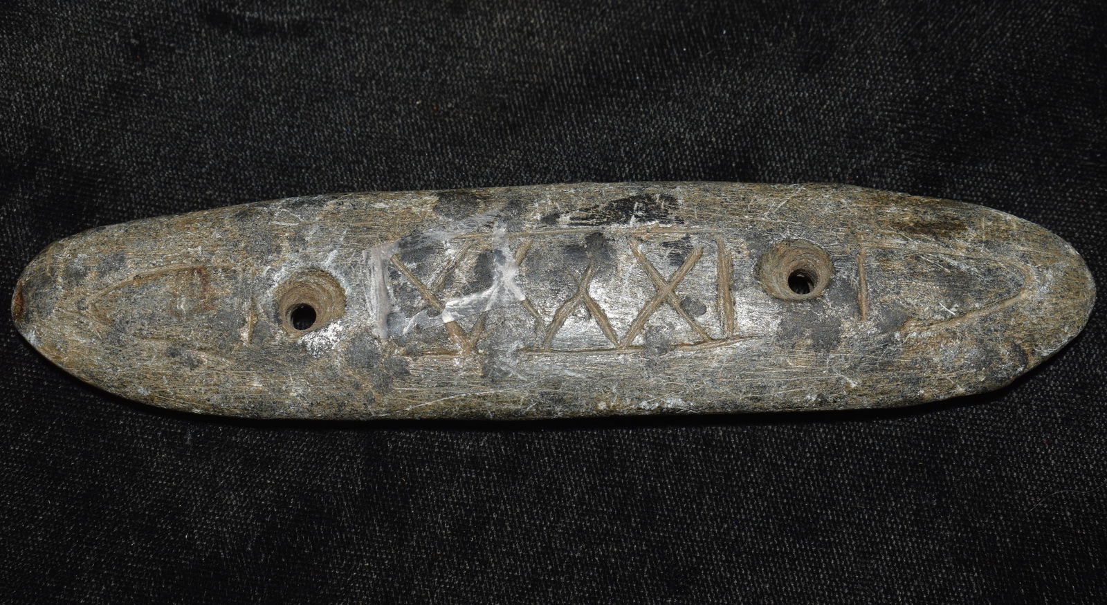 5 5/8" Drilled Gorget or Stone Pendant - Modern Made (1 of 7)