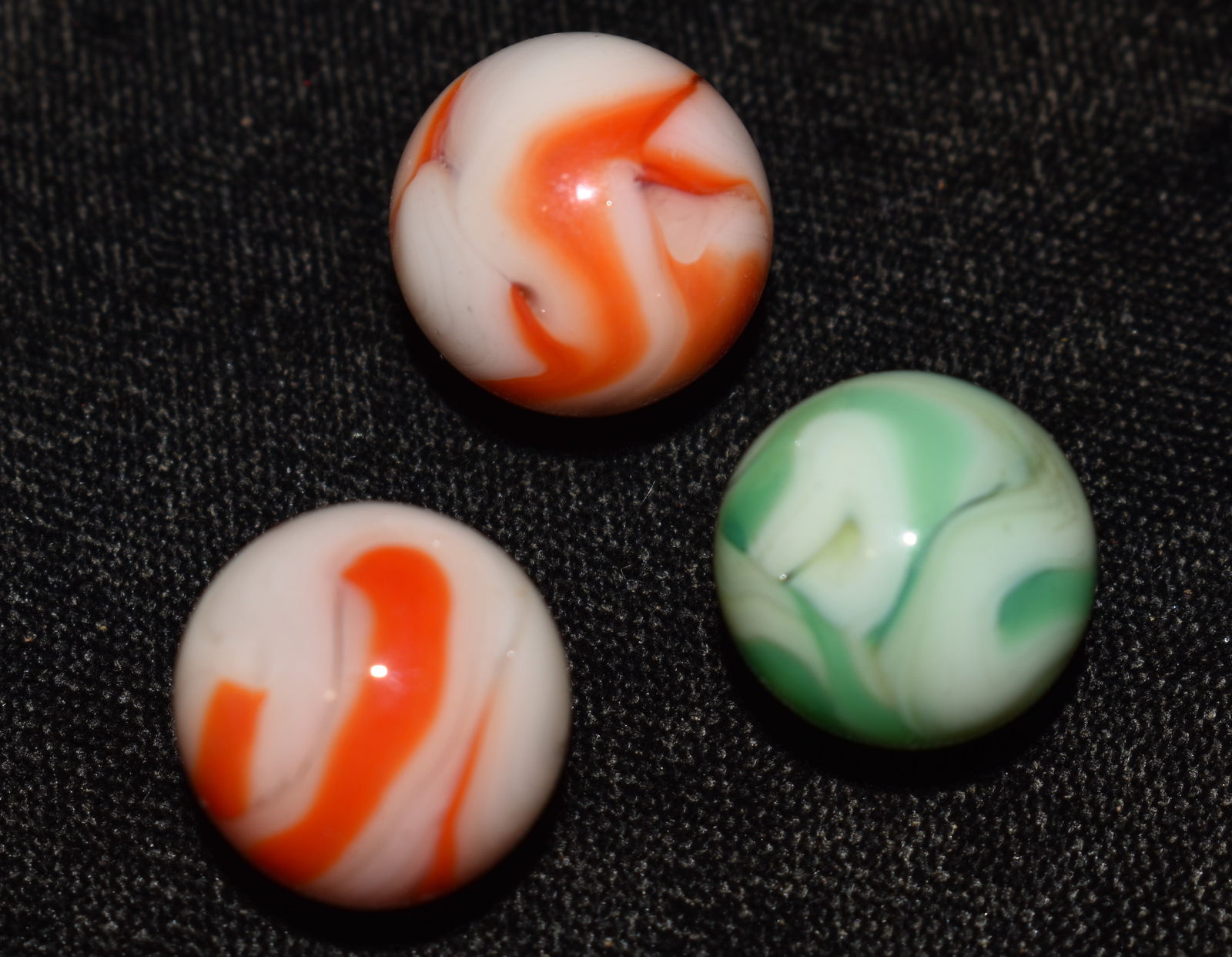 3 Alox Marbles Made in St. Louis 5/9" 9.5: 3 Alox Marbles Made in St. Louis 5/9" 9.5