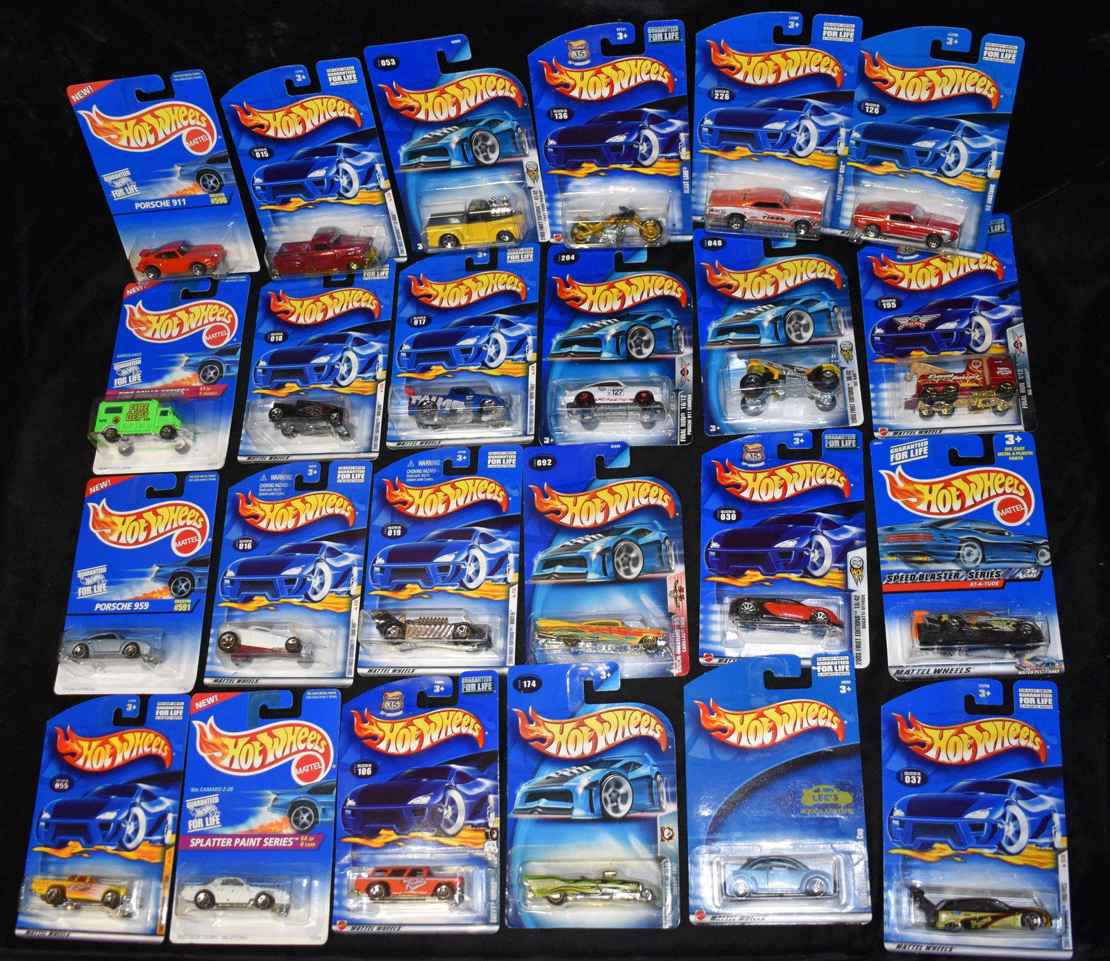 Mattel Hot Wheels Assortment of 24 cars 1993-2021 All cars are brand new and in the original card.: Mattel Hot Wheels Assortment of 24 cars 1993-2021 All cars are brand new and in the original card. The dates will range so please look at the pictures for condition and age of each car.