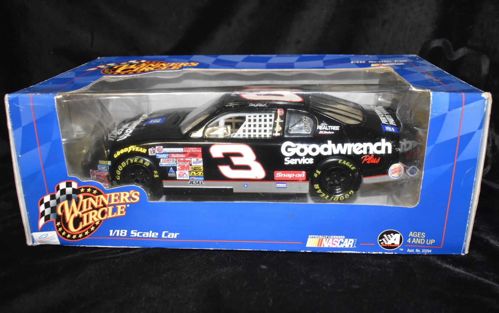 1:18 Scale Dale Earnhardt Goodwrench 3 2002 Winner's Circle Monte Carlo Die Cast . NIB: 1:18 Scale Dale Earnhardt Goodwrench 3 2002 Winner's Circle Monte Carlo Die Cast . NIB
