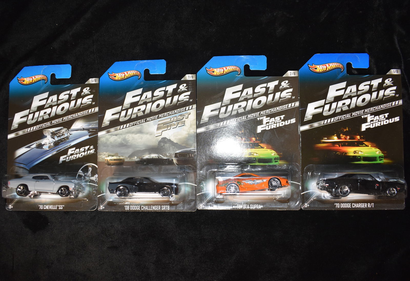 2012 Fast & Furious 1st Edition Official Movie Merchandise Hot wheels (4 cars) (1 of 4)