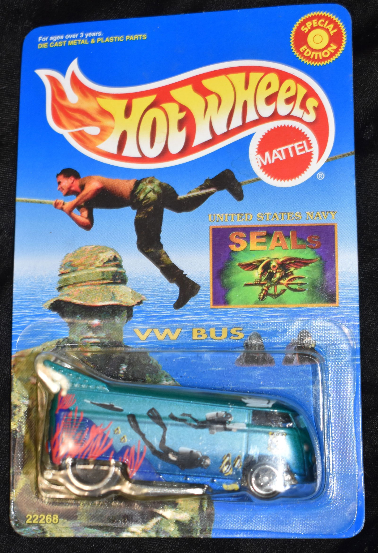 Hot Wheels US Navy Seals VW Bus 1998 Special Edition 1:64 scale. New in its original package.: Hot Wheels US Navy Seals VW Bus 1998 Special Edition 1:64 scale. New in its original package.
