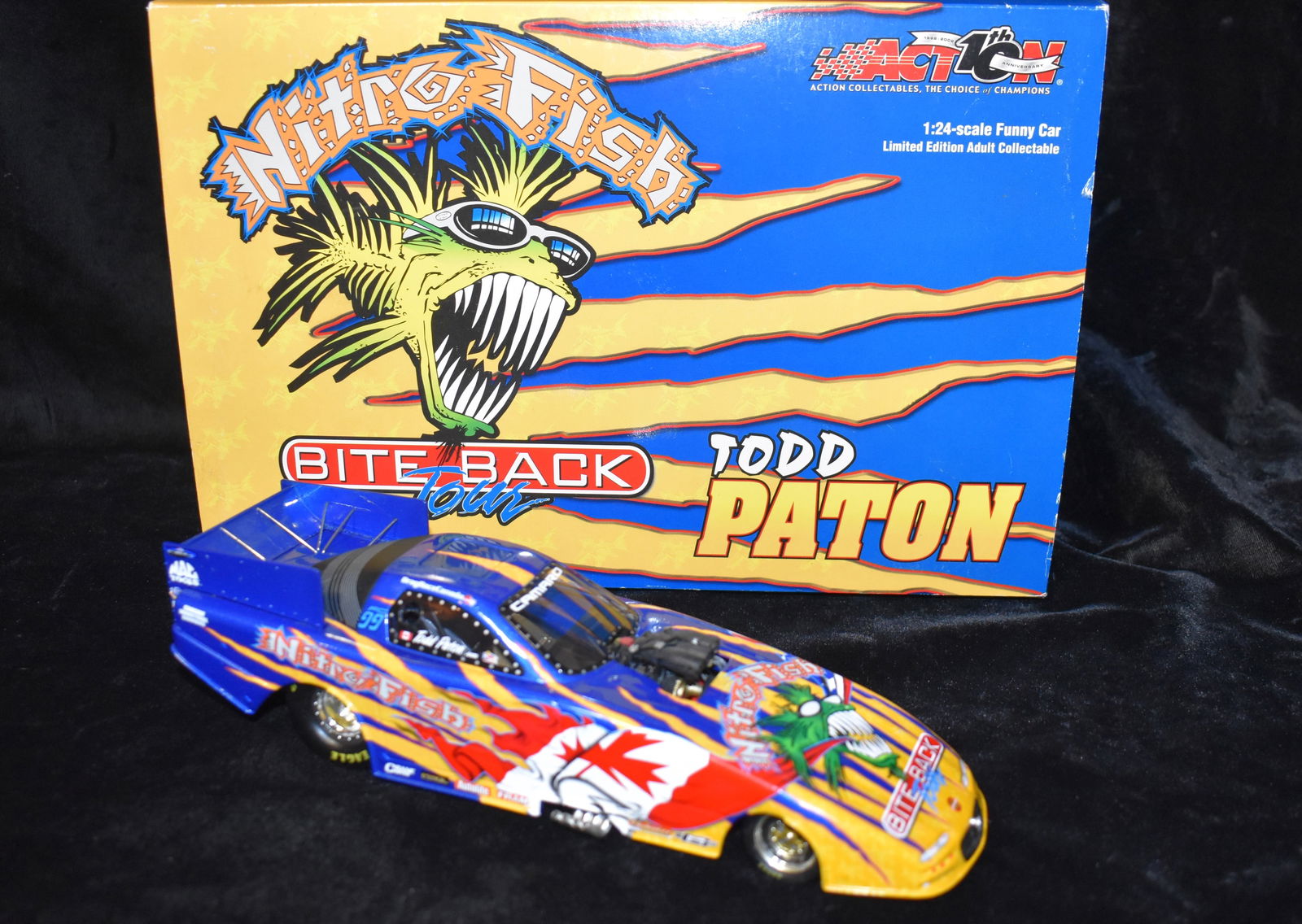 1/24 Action Funny Car Of Todd Paton Nitro Fish / Bite Back 2002 Camaro by Action (1 of 8)