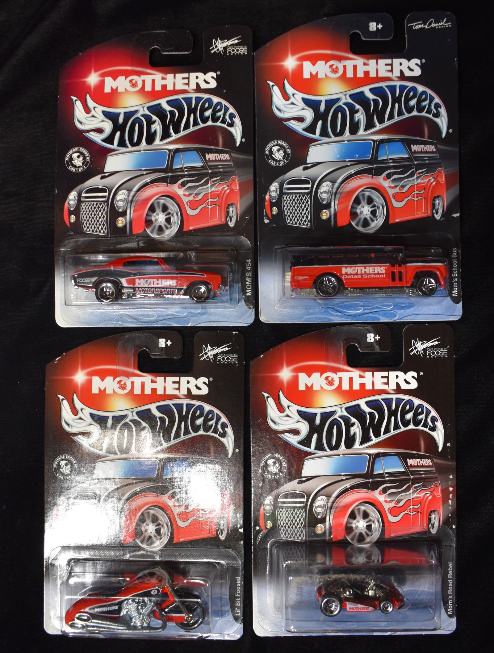 2002 Hot Wheels "Mothers" Series 1, 2, 3, 4 (Complete Set) New Old Stock (1 of 4)