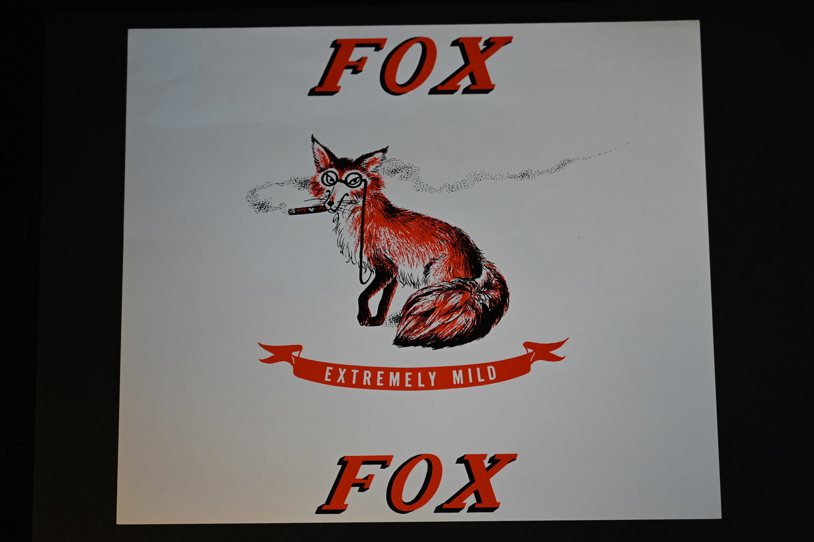 Fox Vintage Cigar Label  Art Dated to early 1900's.  Inner Label  Highly collectable Ephera that is (1 of 2)