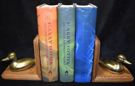 Harry Potter and the Half-Blood Prince, Deathly Hallows, Order of the Phoenix 1st Editions (1 of 6)