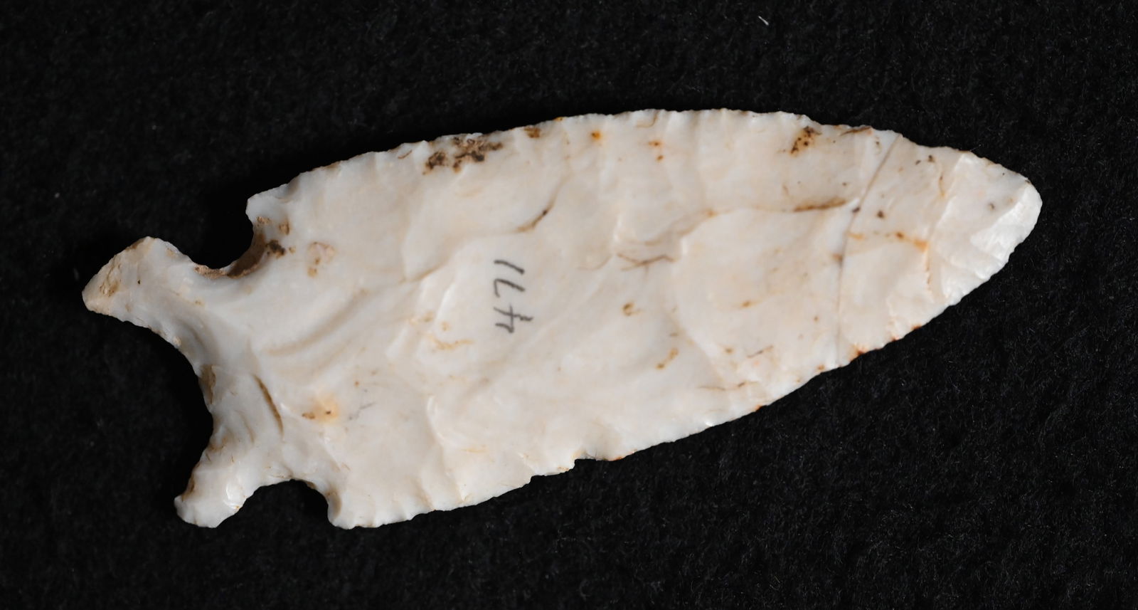 3 1/8" Graham Cave Found in Scott Co. Illinois Ex: Steve Manos Collection. (1 of 9)