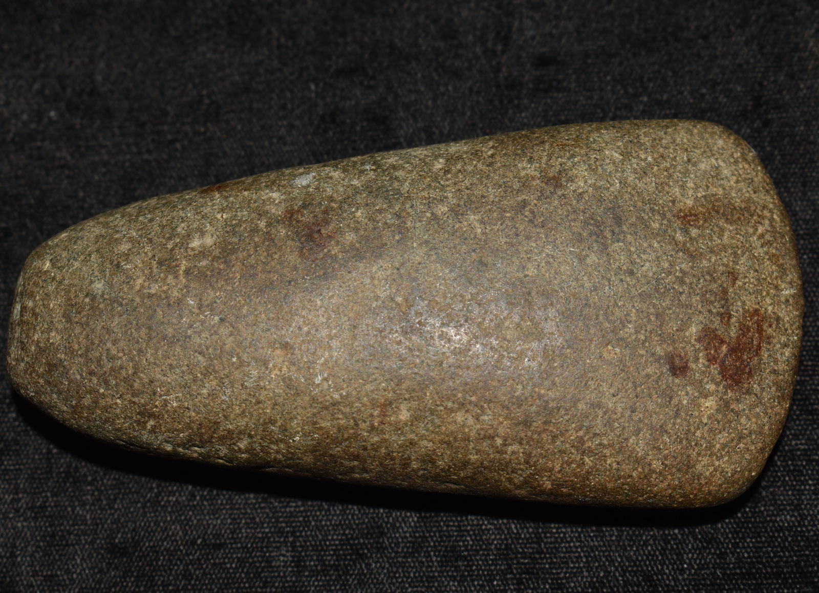 4 1/4" Nicely Developed Granite Celt found near Cookeville, Tennessee: 4 1/4" Nicely Developed Granite Celt found near Cookeville, Tennessee. From the life time collection of James Bond. Key words: Ancient, Prehistoric Native American Indian Artifacts, Arroweads, Stone T
