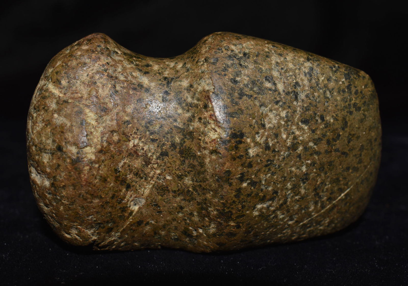 3 1/8" Highly Polished 3/4 Groove Granite Axe found in Pettis County, Missouri (1 of 7)