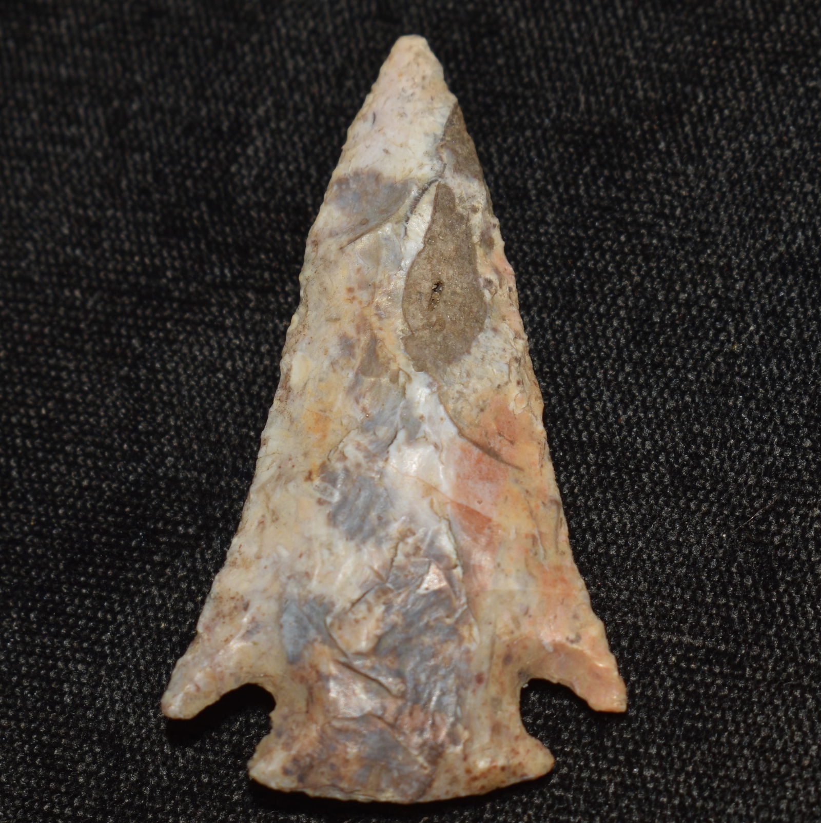 2" Colorful Stealth or Pelican Lake Arrowhead found in Adair County, Missouri (1 of 7)