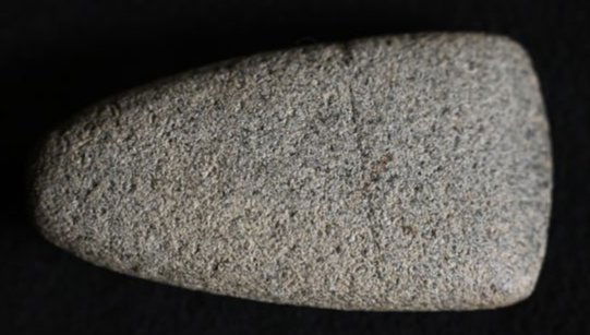 3 9/16" Granite Celt Found in Ohio Ex: John Bennett Collection. (1 of 8)