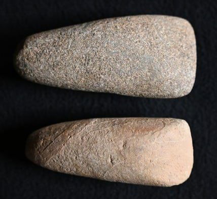 2 Neolithic Stone Celts Found in Africa.  Longest is (1 of 4)