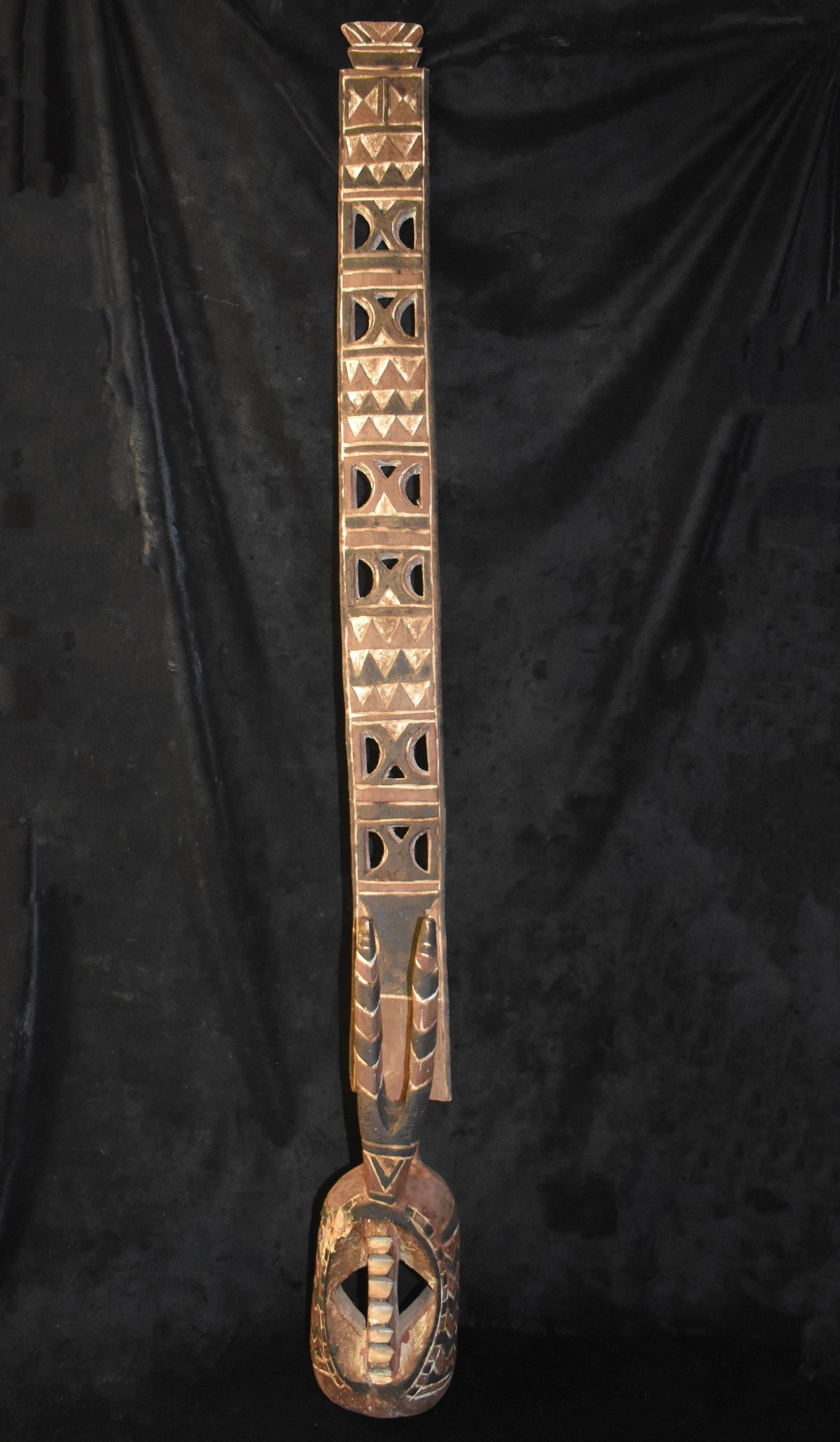 52" Mossi Karenga Mask, Burkina Faso Plank Mask - Mid Century or Older (1 of 17)